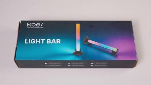 MOES RGB Bar Light Music Sync with IR Remote Control USB Powered Backlight for PC Desktop Cabinet Gaming Room Home Decor
