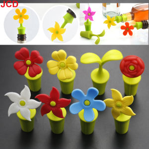 Silicone World Bauhinia Flower Silicone Wine Stopper Vacuum Red Wine Bottle Stopper Sealed Champagne Drinks Wine Stopper Tools ﻿