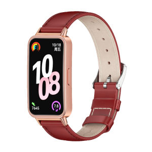For Huawei Band 10 Leather WatchBand for Huawei Band 10 Smartwatch Strap for Huawei band 9 8 Wristband Replacement Accessories