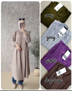 TUNIK CRINKLE/TUNIK KEKINIAN/TUNIK CANTIK/TUNIK MURAH