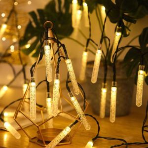 Solar String Lights Outdoor 20/30 Led with 2 Lighting Modes Waterproof Solar Powered Patio Lights for Garden Yard Porch Wedding Party Decoration