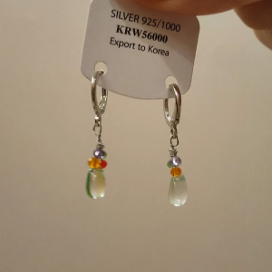 Minimalist Forest System Fresh Water Drop Earrings Elegant Simple Design Cold Style Small Audience Trendy New Ear Jewelry