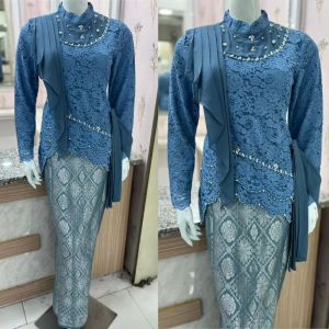 Kebaya setelan sledang mutiara payet mewah / brokat kebaya pesta wisuda