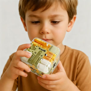 3D Labyrinth Puzzles Maze Cube Puzzle Gravity Three-Dimensional Brain Teaser Ball for Stress Relief Game Gift for Adults Teens