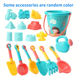 Kids beach toys summer outdoor games sand play plastic bucket watering bottle shovels kids beach game water toys tools gifrs