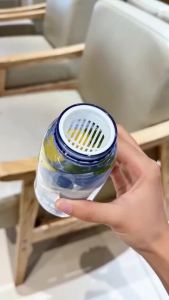 Simple and Fresh Mini Water Cup Heat-Resistant and Anti Drop Portable Plastic Cup Milk and Fruit Bottle Graduated Pocket Cup