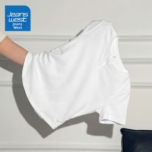 Jeanswest | Áo Thun Tay Ngắn Cổ U Dáng Ôm Phong Cách Hai Mảnh