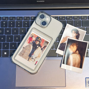 Haitian Photo Compatible Apple 17 Card Insertion Mobile Phone Case iPhone 15 New Model Protective Cover 16pro Transparent 14 Transparent Black 13 Full Cover Xsmax Soft Shell Xr Instant Camera Xs Couple 8plus