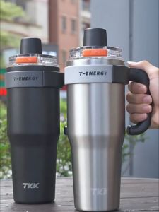 Ly Giữ Nhiệt 800ml Bình Giữ Nhiệt Cao Cấp Cốc Uống Nước Có Ống Hút Có Tay Cầm Cốc Giữ Nhiệt