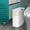Smart Sensor Trash Can Bathroom Kitchen Trash Can with Lid Bathroom Waterproof Odor Proof Narrow Trash Can Household Products