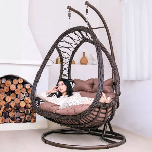 PURPLELEAF | Indoor Outdoor Double Seat Swing Nest Chair