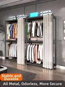 XIMIWU | Metal Open-Style Coat and Hat Rack for Bedroom