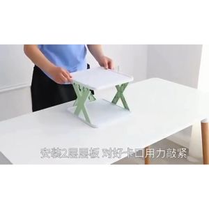 UMI DIY X Type Shoe Rack Folding Rak Simpanan Kasut Foldable Portable Multifunctional Organizer Shoe Rack Storage X型折叠鞋收纳架