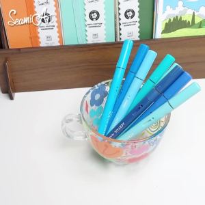 SeamiArt 8pcs Acrylic Marker Pen Soft Brush Tips for School Panting Art Drawing Gift Set for Art Supplies