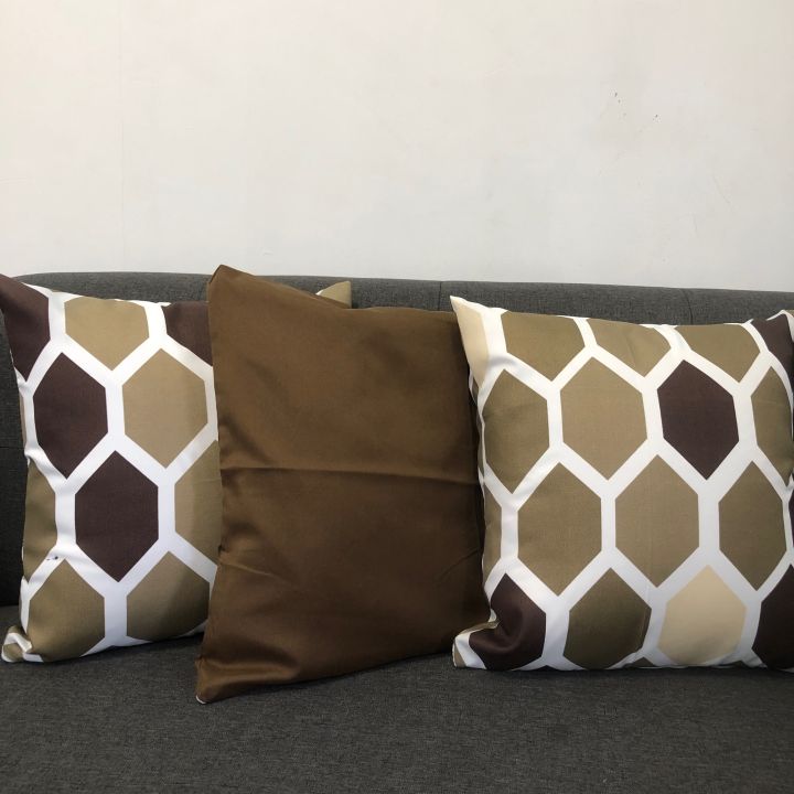 Cushion Cover Throw Pillow Case makapal tela Honeycomd Lazada PH