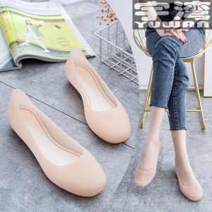 New Summer Flats: Transparent Shallow Heel Gel Sandals Lightweight Casual Shoes Plastic Waterproof Womens Trendy Footwear