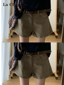 La Chapelle | Vintage High-waist Loose Fitting Skinny A-line Denim Shorts
