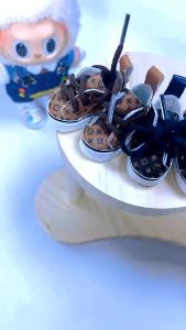 🔥พร้อมส่ง🔥รองเท้า Labubu มาการอง รองเท้าตุ๊กตางานสวยน่าร้ก 17 ซม. และ 1/6 ตุ๊กตา BJD 30 ซม.ตุ๊กตาและ 15 ซม.ตุ๊กตาผ้าฝ้าย