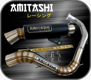 KNALPOT SAMLONG AMITASHI ORIGINAL COATING BLACK DOFF vario AEROX n maxNEW n max OLD PCX dll
