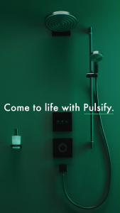 hansgrohe Pulsify S - shower system with 2 spray modes ShowerTablet Select 400 overhead (260mm) in Chrome/Matt White