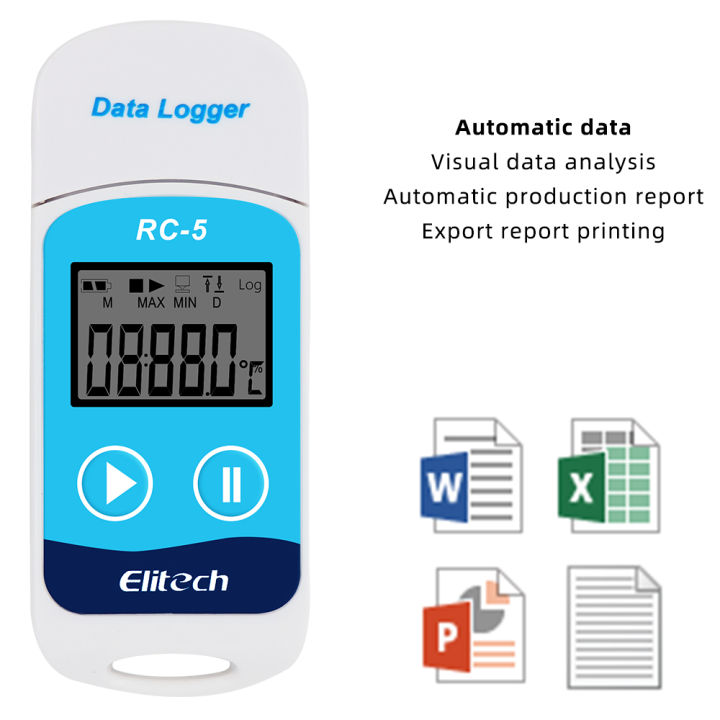RC5 USB ELitech Data Logger Datalogger Digital USB Temperature Data