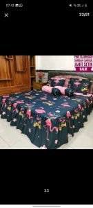 SPREI RUMBAI MOTIF KEKINIAN 200 X 200 (EXTRA KING) FREE SARBAN 2 SARGUL 2