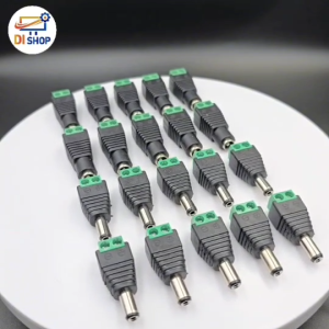 CCTV หัวแจ็ค DC ตัวผู้ 5 ตัว และ หัวแจ็ค DC ตัวเมีย 5 ตัว สําหรับ กล้องวงจรปิด (Black Not Specified)