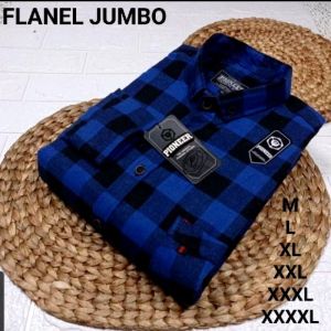 KEMEJA FLANEL DIMENSI COKLAT OVERSIZE M L XL XXL XXXL XXXXL KEMEJA FLANEL PRIA DAN WANITA LENGAN PANJANG PREMIUM