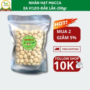 Nhân mắc ca organic Đắk lắk kích cỡ 2cm thơm ngon mềm và tan mịn trong miệng
