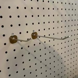 50Pcs Pegs Board Pegboard Hooks Garage Work Shop Storage Display Organization 3.3mm Iron Hanging Tool Storage Rack Hooks