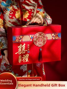 MONLEYTA | High-End Engagement Wedding Celebration Cash Gift Box Proposal Engagement Ceremony Traditional Red Envelope Wedding Supplies