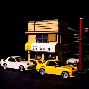 Cada Headline D Honda Racing Car Toyota AE86 Assembly Model Car Toy for Teenagers And Adults Plastic Building Blocks