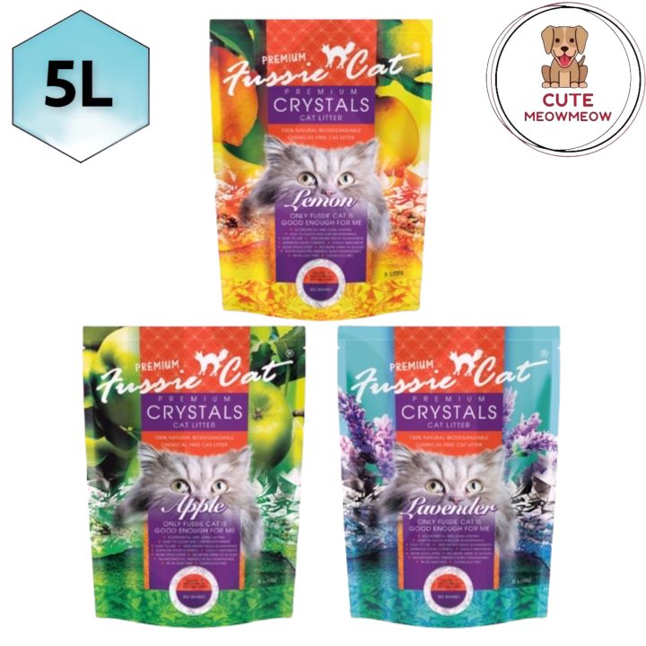 Fussie Cat Premium Crystal Cat Litter 5L
