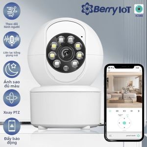 Camera An Ninh WIFI Không Dây 1080P Tầm Nhìn Ban Đêm Đầy Đủ Màu Sắc Giám Sát Trẻ Em Tự Động Theo Dõi Âm Thanh Hai Chiều Trong Nhà Nhà Camera Quan Sát PTZ Camera ICSEE