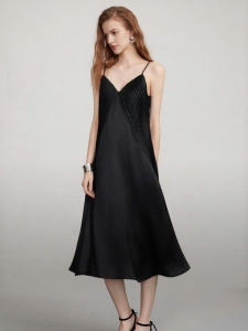 Elle | French Style Acetate Waist-slimming A-line Dress