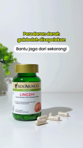 Sido Muncul Natural Lingzhi 30 Kapsul - Membantu Memelihara Kesehatan dan Secara Tradisional Membantu Sirkulasi Darah