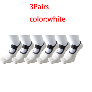 WRELS | 1/2/3Pairs Pilates Grippy Socks Professional Non-Slip Five Toe Socks Gym Women Fitness Running Workout Yoga Five Toe Socks