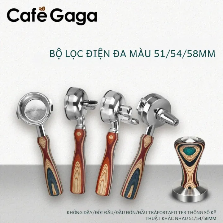 Tay Cầm Bằng Gỗ Nhiều Màu Sắc, Rổ Lọc Thay Thế Portafilter Không Đáy ...
