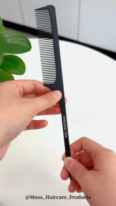 Hangzhou Professional Hairstylist Black Fine Tooth Pointed Tail Combs Salon and Home Use - T214 (Black/1Pcs)