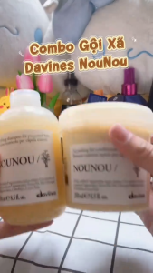 Gội xả phục hồi tóc hư tổn Davines Nounou 250mlx2