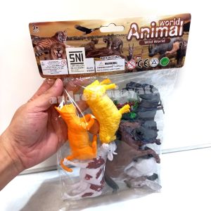 Mainan Hewan Karet Animal Mainan Anak Edukasi Hewan Animal isi 6 pcs Set Telur