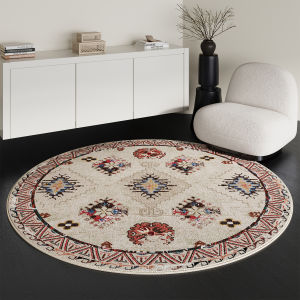 MENGSHANGDIAN | Luxurious High-End Easy-Care Round Carpet