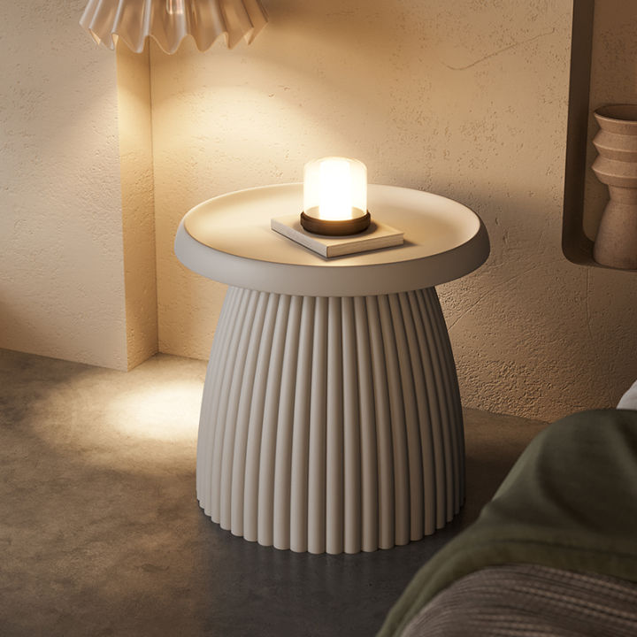 View of Nordic Minimalist Creative Mini Bedside Table Modern Simple Bedroom ...