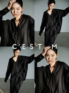 Áo & Quần V-Neck Chất Liệu Giống Lanh Triacetate