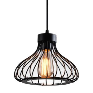 Đèn Thả Retro Loft E27 Kiểu Công Nghiệp Đèn Bóng Kim Loại Với Khung Sắt Rèn Thích Hợp Cho Phòng Ngủ Đảo Bếp Đèn Treo Hiện Đại.