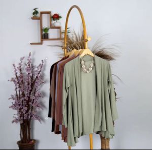 cardigan outer bahan jersey zoya