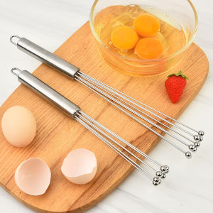 Handheld Steel Ball Egg Beater Cream Whipper