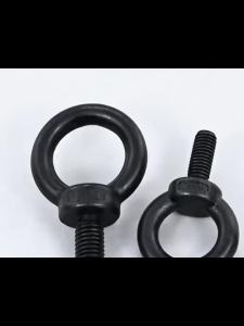 Black 304 Stainless Steel Lifting Eye Bolts Heavy Duty Marine Grade Ring Screws Metric Thread Eye Bolt for Rigging & Hanging