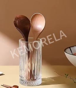 1/2/6PCS Wooden Tea Spoon Long Coffee Spoons Small Teaspoon Set Wood Honey Dessert Spoon Coffee Drink Stirrer Teaspoon Tableware