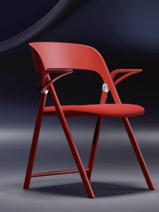 Plastic Household Computer Chair Foldable Chair Makeup Stool Dining Chair Conference Room Office Training Chair Fashion Compact